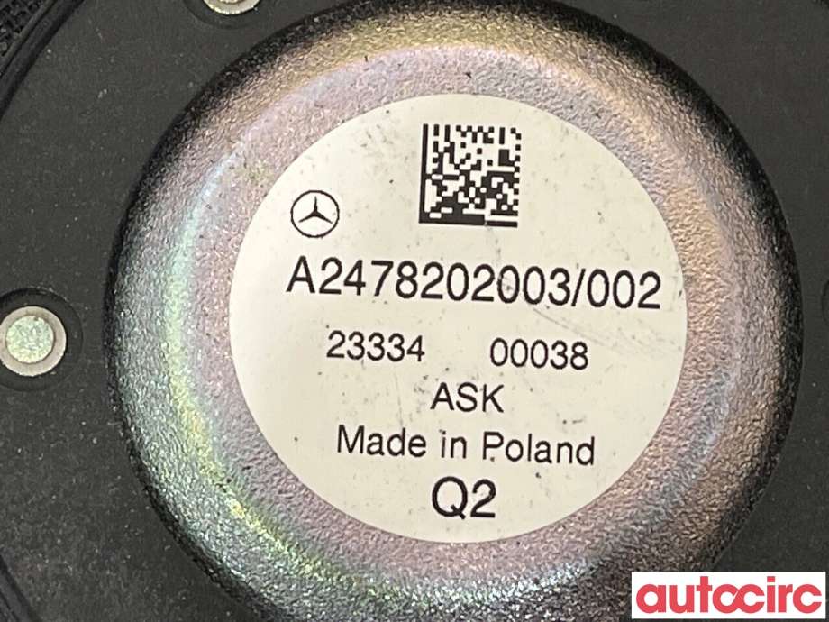 Bilstereo høyttaler til Mercedes EQA 2021-->>  (MERCEDES|A2478202003)