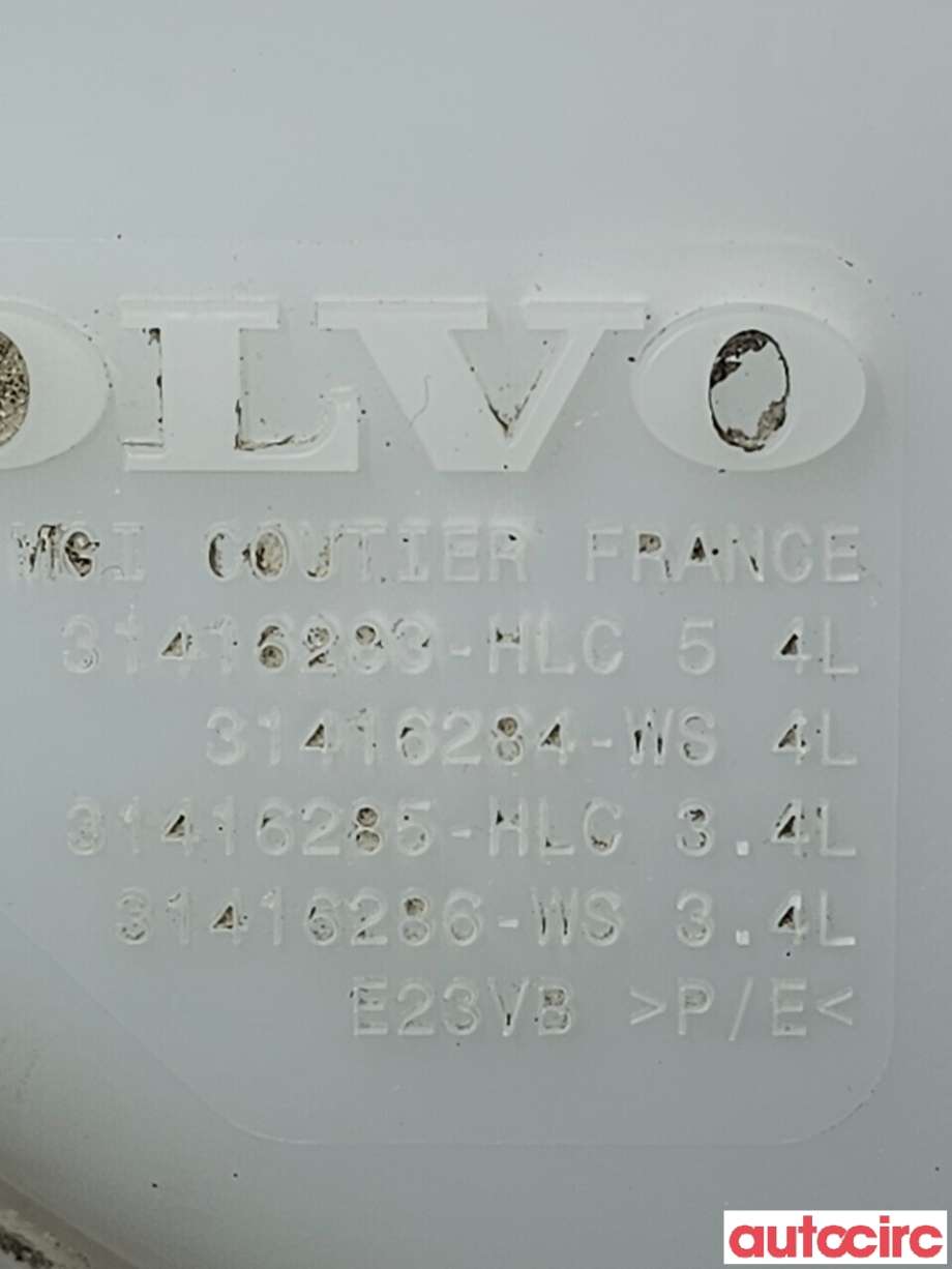 Spylertank til Volvo V60/V60 CC 2013-2018 (Type I, Fase 2)  (VOLVO|31416283|31416285)