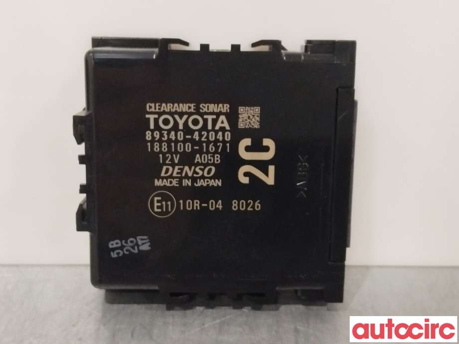 Styreenhet parkering til Toyota RAV4, 2016-2019 (Type IV, Fase 2) (TOYOTA|8934042040)