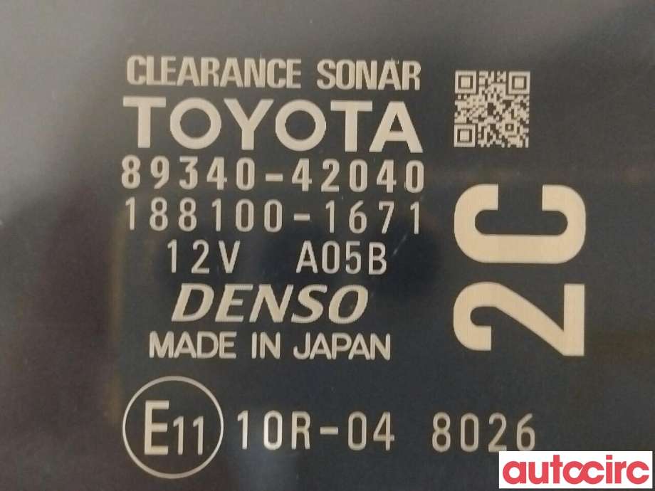 Styreenhet parkering til Toyota RAV4 2016-2019 (Type IV, Fase 2)  (TOYOTA|8934042040)