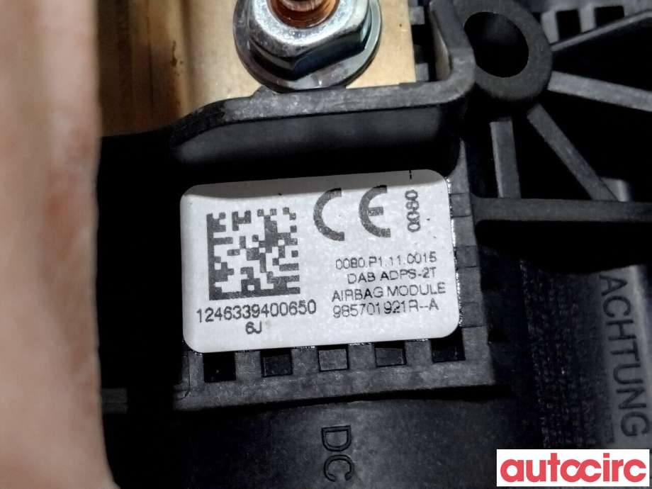 Airbag rattpute til Renault Scenic 2009-2016 (Type III)  (RENAULT|985701921R|)