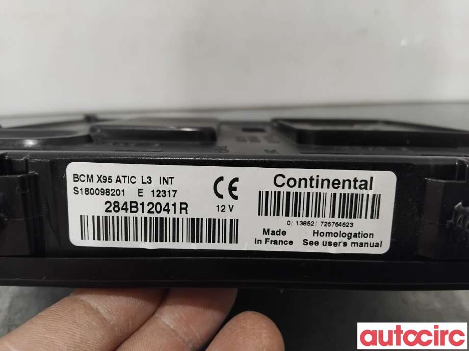 Styreenhet diverse til Renault Scenic 2009-2016 (Type III)  (RENAULT|284B12059R|S180098201|284B12041R)