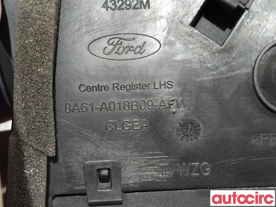 Dashbord friskluftdyse til Ford Fiesta 2013-2017 (Type VI, Fase 2)  (FORD|1815701||8A61-A018B09-AFW)