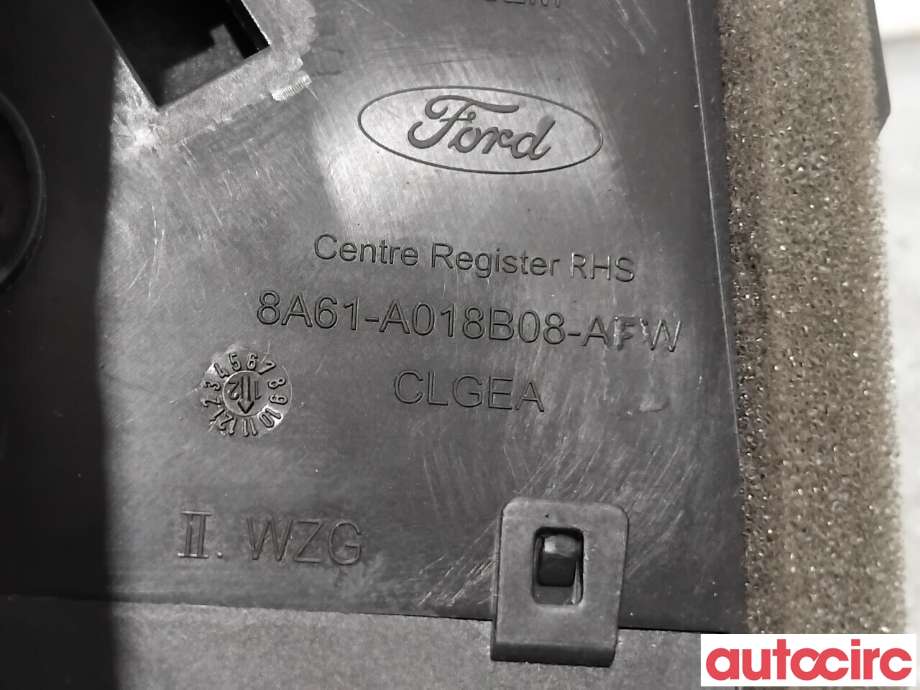 Dashbord friskluftdyse til Ford Fiesta 2013-2017 (Type VI, Fase 2)  (FORD|1804225||8A61-A018B08-AFW)