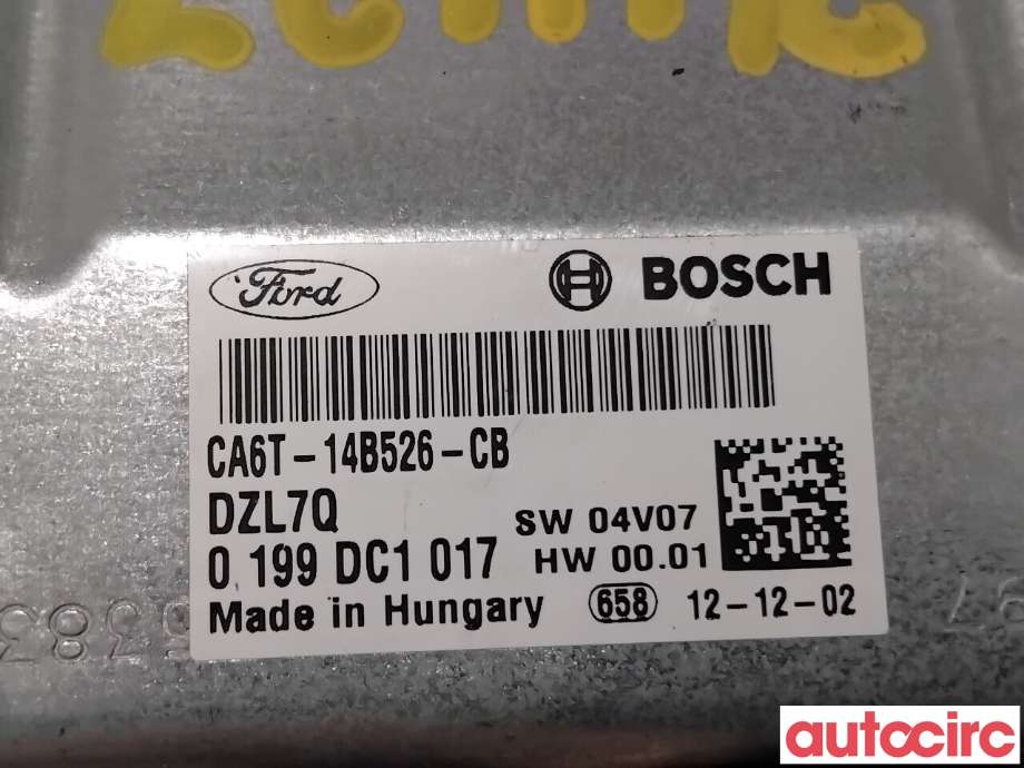 Styreenhet sete til Ford Fiesta 2013-2017 (Type VI, Fase 2)  (FORD|1907281|0199DC1017|CA6T-14B526-CB)