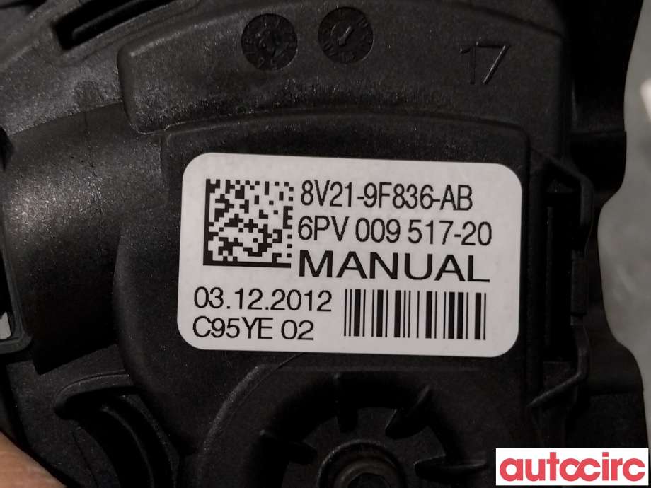 Pedal gass til Ford Fiesta 2013-2017 (Type VI, Fase 2)  (FORD|2120072|6PV009517-20|8V21-9F836-AB)