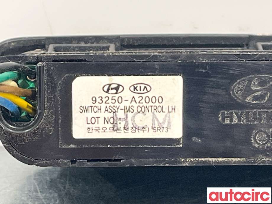 Bryterpanel førersete til Kia Cee