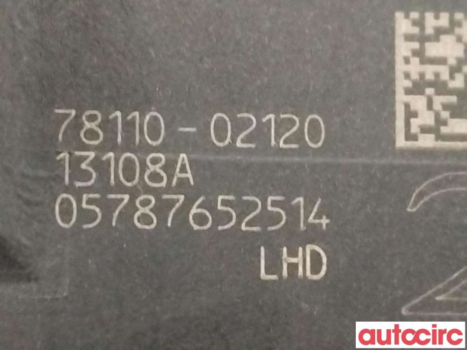 Pedal gass til Toyota Auris 2013-2015 (Type II, Fase 1)  (TOYOTA|7811002120||78110-02120)