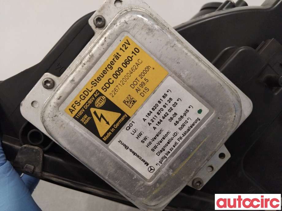 Frontlykt høyre xenon til Mercedes ML 2005-2011 (W164) (W164) (MERCEDES|A1648201061)