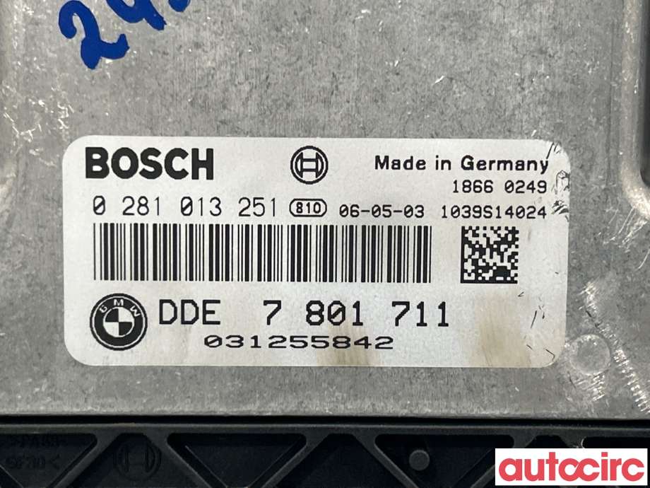 Styreenhet motor til BMW 3-Serie 2005-2011 (E90/E91/E92/E93) (E90/E91/E92/E93) (BMW|13617808125|0281013251|7801711)