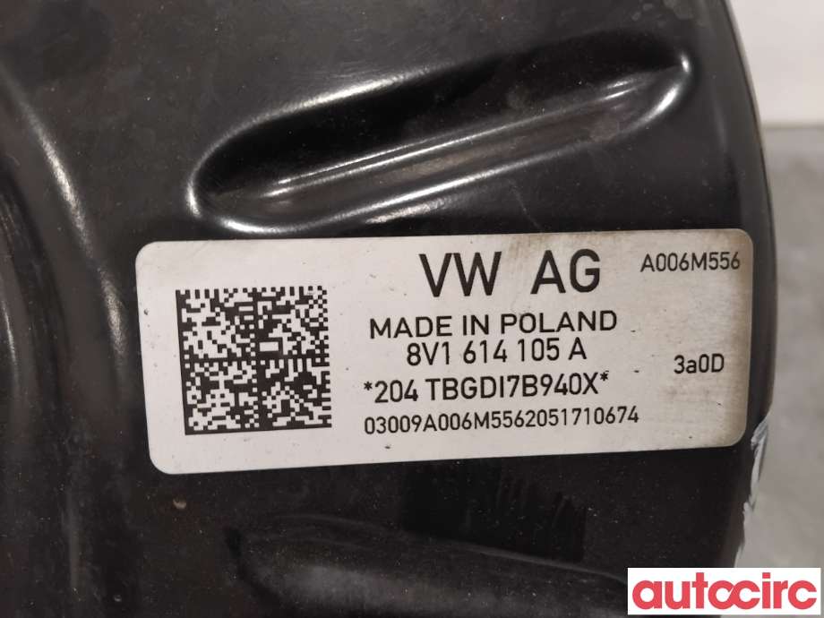 Bremsekraft-forsterker til Audi A3 2016-2020 (Type III, Fase 2)  (AUDI|5Q1614106B|8V1614105A|5Q1614106Q)