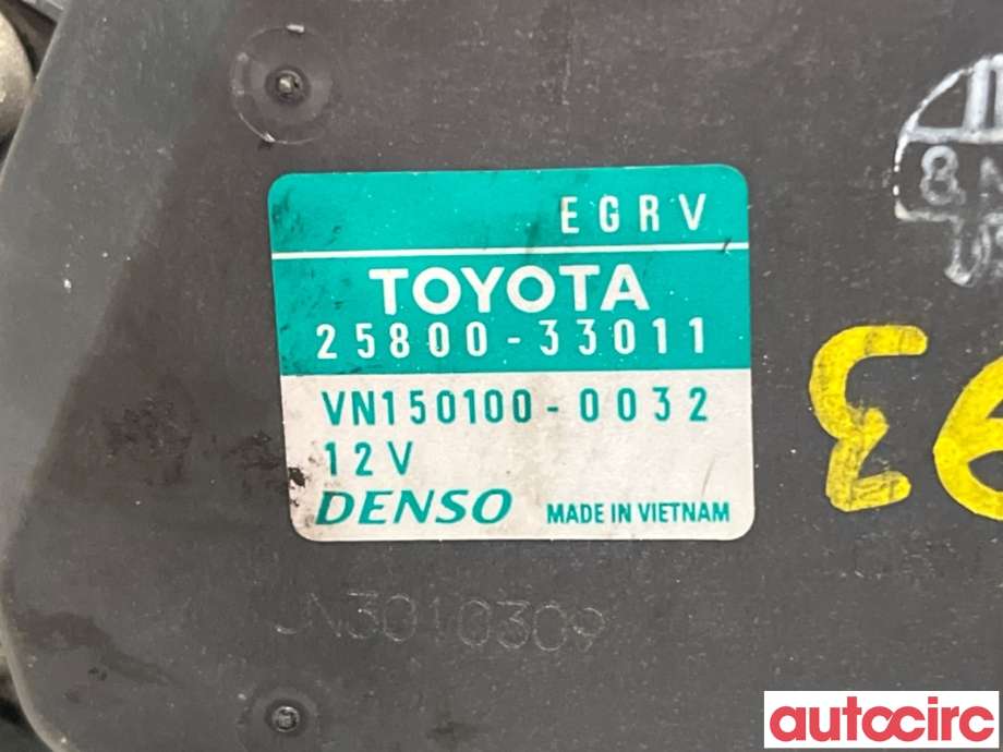 EGR-ventil til Toyota Urban Cruiser 2009-2014  (TOYOTA|2580033011|VN150100-0032|25800-33011)