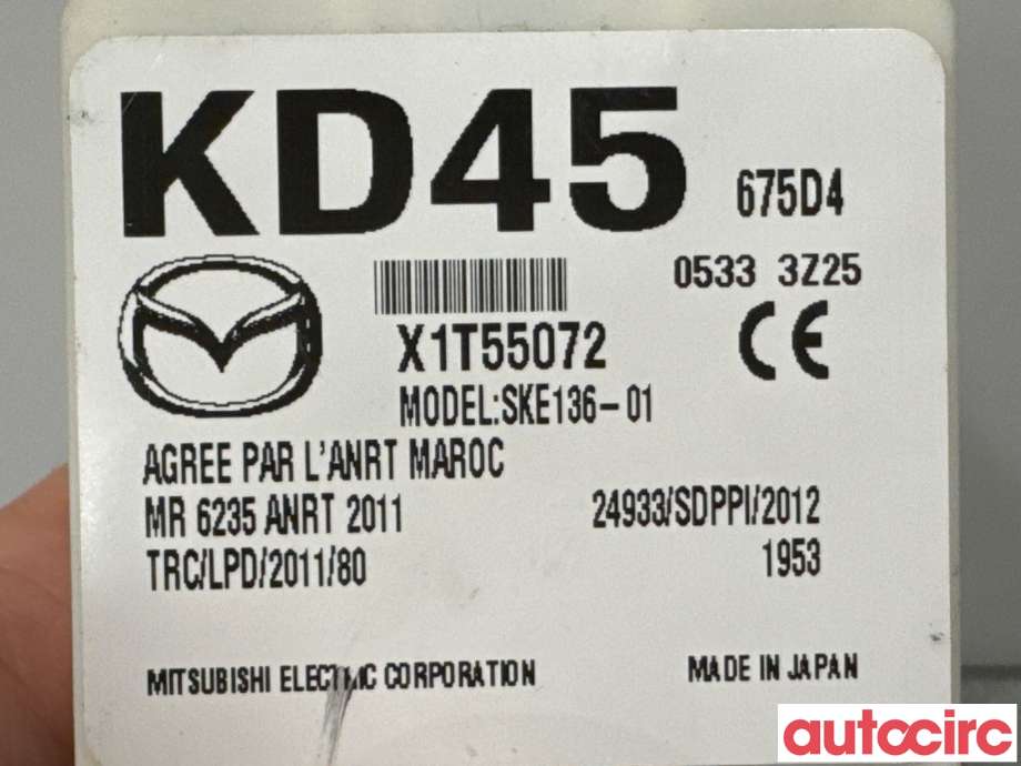 Styreenhet nøkkelfri/keyless til Mazda CX-5 2012-2017 (Type I)  (MAZDA|KD45-67-5D4A|SKE136-01|KD45675D4)