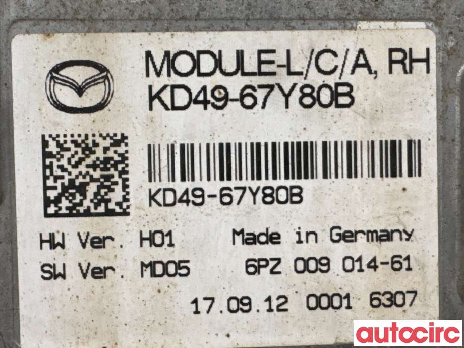 Sensor radar til Mazda CX-5 2012-2017 (Type I) (MAZDA|KD49-67-Y80B||KD49-67Y80B)