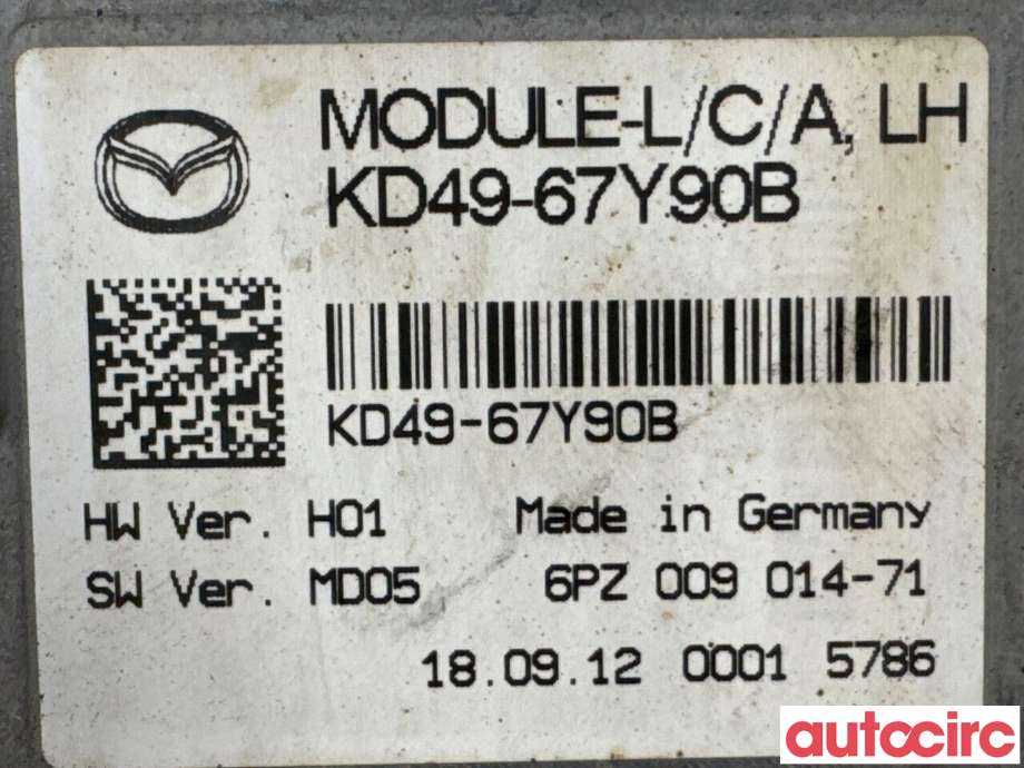 Sensor radar til Mazda CX-5 2012-2017 (Type I) (MAZDA|KD49-67-Y90B||KD49-67Y90B)