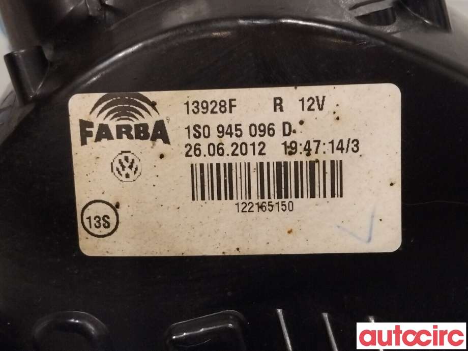 Baklykt høyre til VW Up 2012-2019 (VOLKSWAGEN|1S0945096G)
