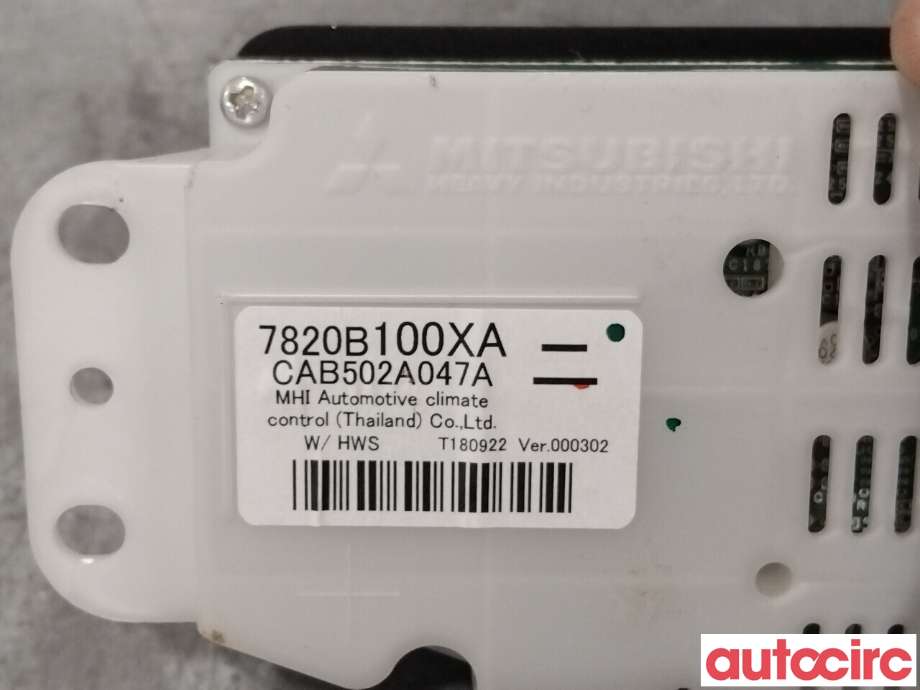 Varmeapparat betjening til Mitsubishi Outlander 2015-->> (Type III, Fase 2)  (MITSUBISHI|7820B100XA|CAB502A047A)