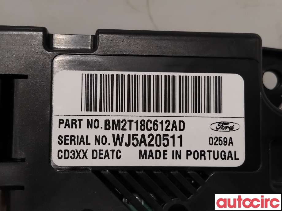 Varmeapparat betjening til Ford S-Max 2010-2015 (Type I, Fase 2) (FORD|1865349||BM2T18C612AD)