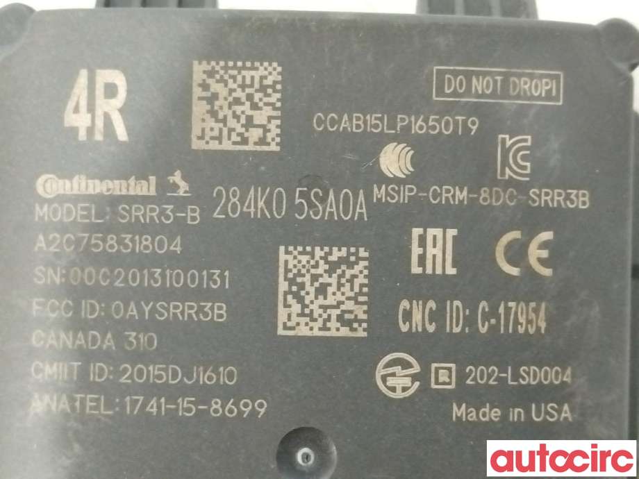 Sensor radar til Nissan Leaf 2018-->> (Type II)  (NISSAN|284K05SA0A)