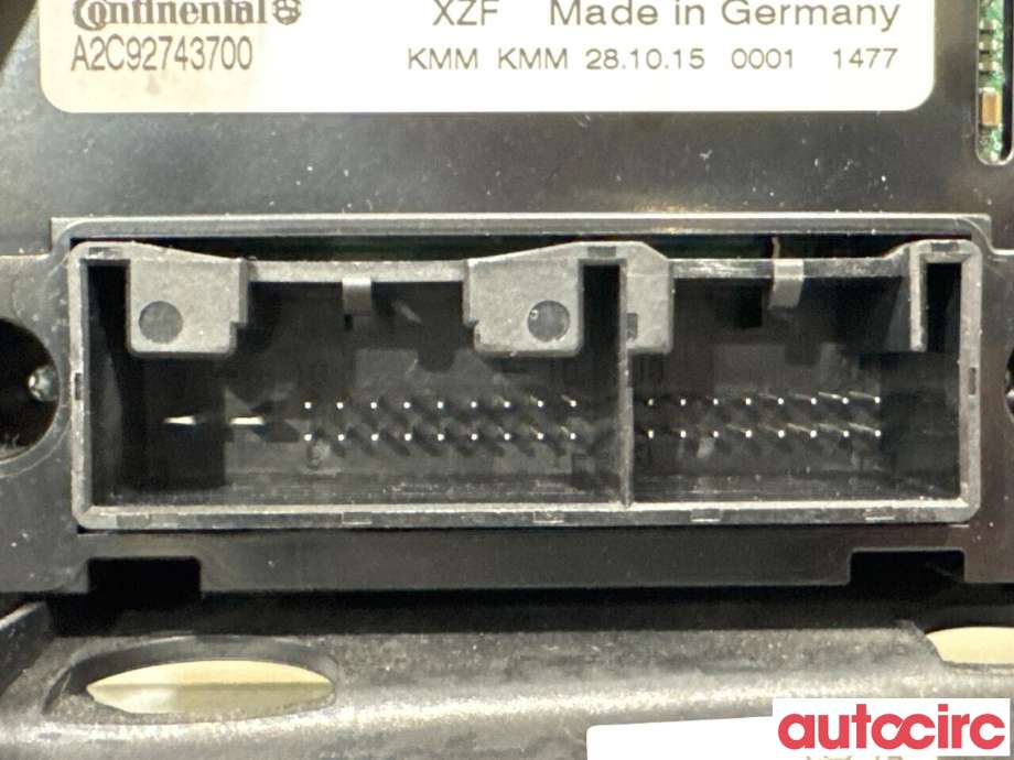 Varmeapparat betjening til Audi Q5 2012-2017 (Type I, Fase 2) (AUDI|8K1820043AT|A2C92743700)
