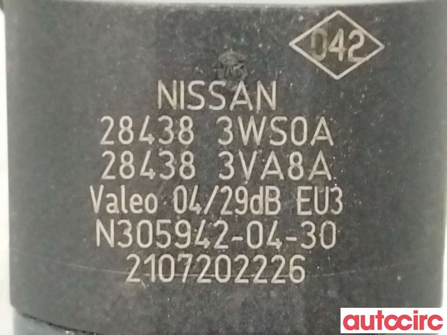 Parkeringssensor foran til Nissan Leaf 2018-->> (Type II)  (NISSAN|284383VA1A|284383WS0A)