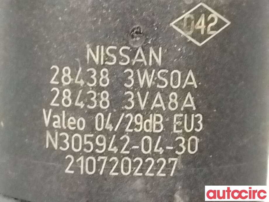 Parkeringssensor foran til Nissan Leaf 2018-->> (Type II)  (NISSAN|284383VA1A|284383WS0A)