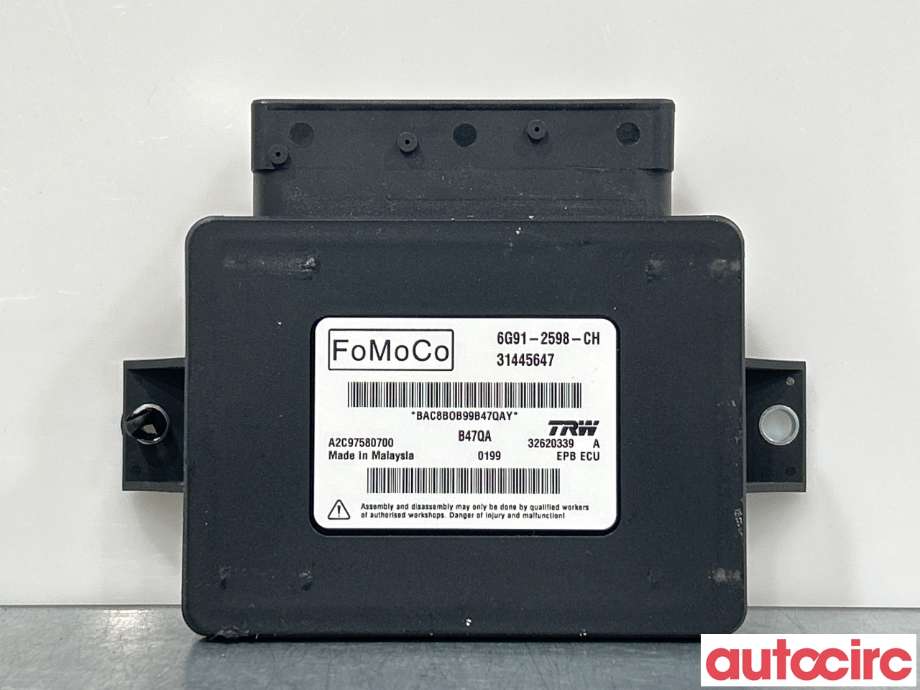 Styreenhet elektrisk parkbrems (EPB - Electric Parking Brake) til Volvo V60/V60 CC, 2013-2018 (Type I, Fase 2)  (VOLVO|31445647)