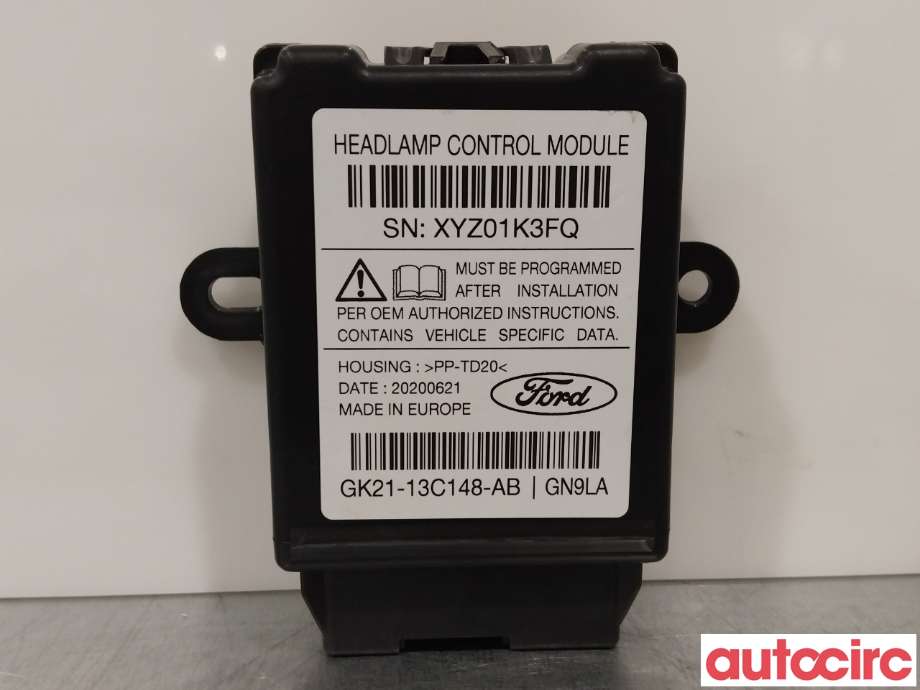 Styreenhet xenon/ballast til Ford Transit Courier 2018-2023 (Type I, Fase 2) (FORD|2350856|GK21-13C148-AB)