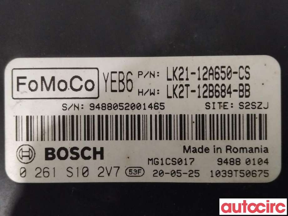 Styreenhet motor til Ford Transit Courier 2018-2023 (Type I, Fase 2) (FORD|2470815|LK21-12A650-CS)