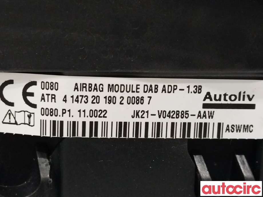 Airbag rattpute til Ford Transit Courier 2018-2023 (Type I, Fase 2) (FORD|2507805|JK21-V042B85-AAW)