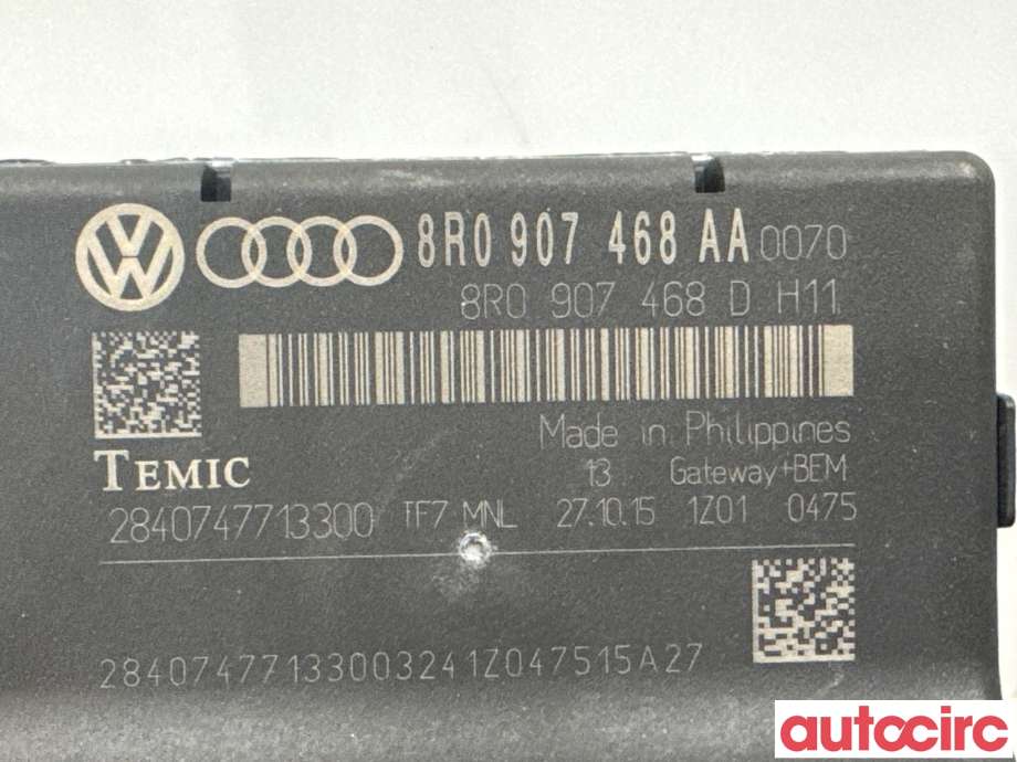 Diverse deler til Audi Q5 2012-2017 (Type I, Fase 2) (AUDI|8R0907468AA|)