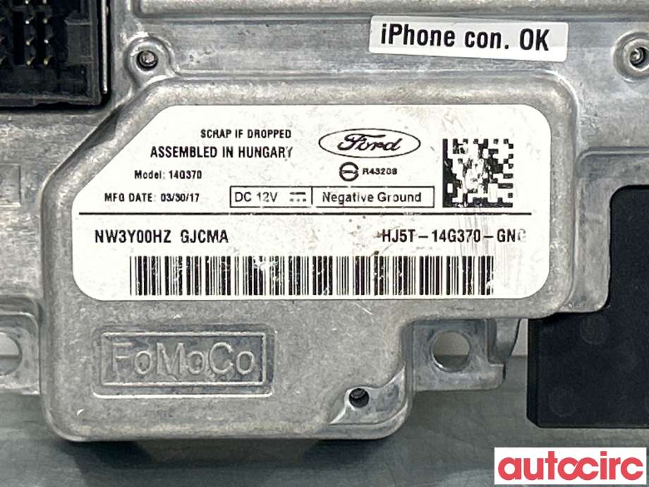 Styreenhet DAB til Ford C-Max 2015-2019 (Type II, Fase 2)  (FORD|2316186|HJ5T-14G370-GN0)