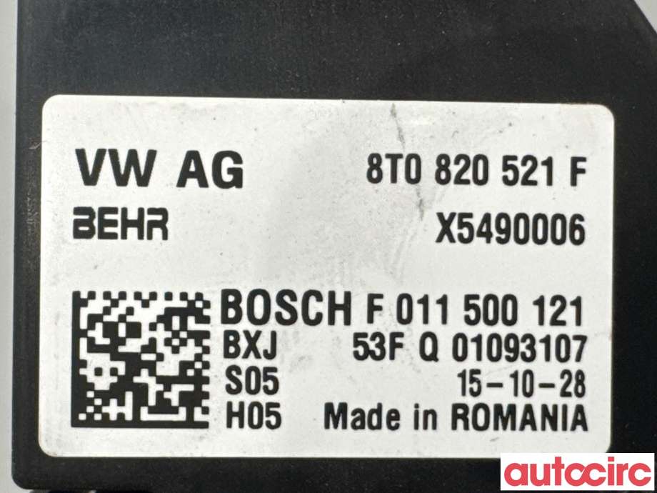 Varmeapparat motstand til Audi Q5 2012-2017 (Type I, Fase 2)  (AUDI|8T0820521G||8T0820521F)