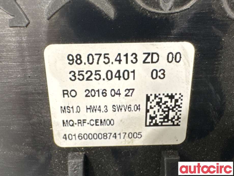 Varmeapparat betjening til Toyota Proace 2016-->> (Type II)  (TOYOTA|SU001A5052||98075413ZD)