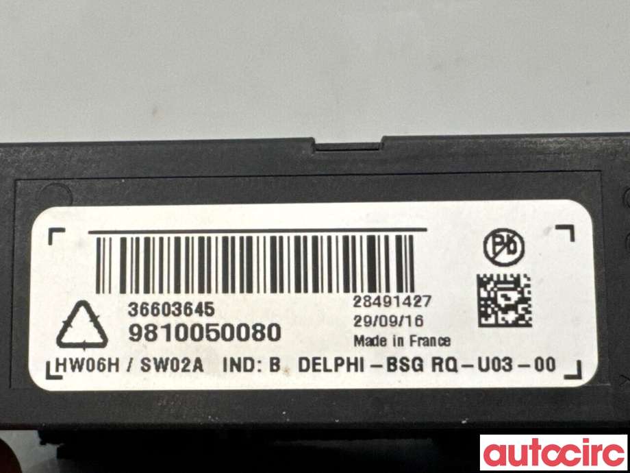Styreenhet hengerfeste til Toyota Proace 2016-->> (Type II)  (TOYOTA|NO NR|28491427|9810050080)