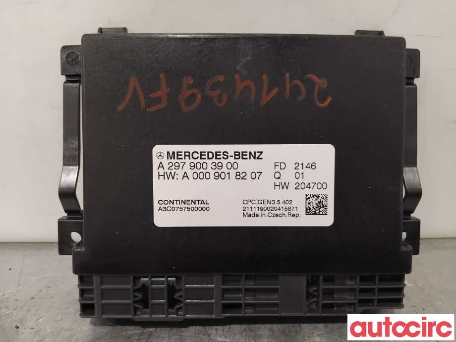 Styreenhet girkasse til Mercedes EQS 2021-->> (V297) (V297) (MERCEDES|A2979003900|A3C0757500000)