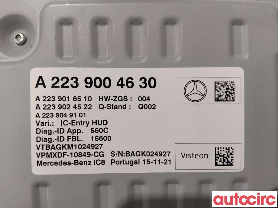 Styreenhet diverse til Mercedes EQS 2021-->> (V297) (V297) (MERCEDES|A2239004630||A2239002743)