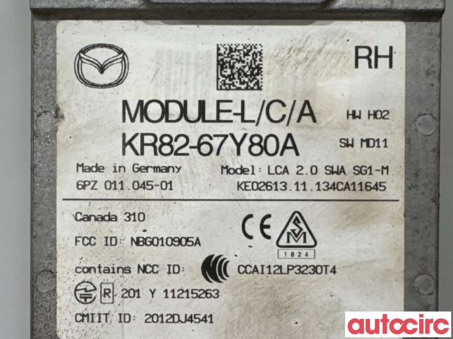 Sensor diverse til Mazda CX-5 2012-2017 (Type I) (MAZDA|KR82-67-Y80B||KR82-67Y80A)