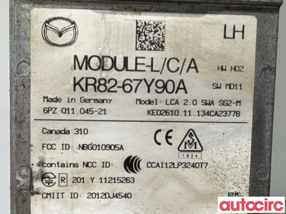 Sensor diverse til Mazda CX-5 2012-2017 (Type I)  (MAZDA|KR82-67-Y90B||KR82-67Y90A)