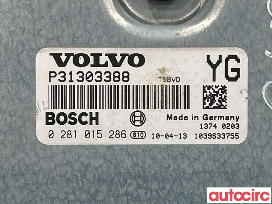 Styreenhet motor til Volvo XC70 2008-2013 (Type II, Fase 1) (VOLVO|36001123|0281015286|31303388)