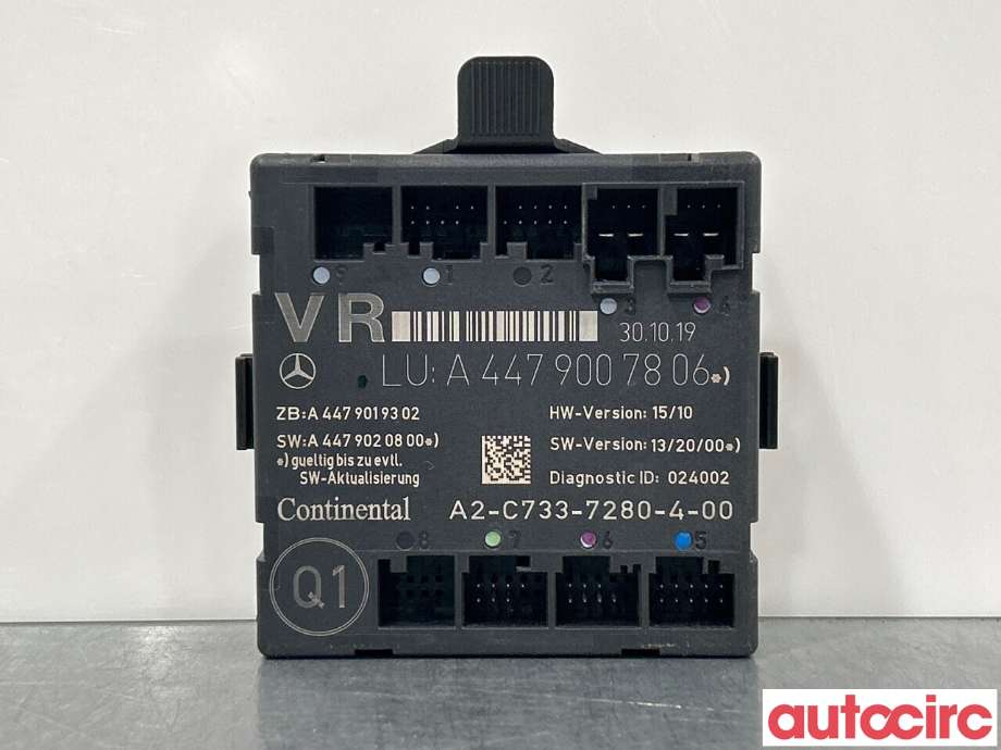 Styreenhet dør venstre foran til Mercedes Vito 2014-->> (W447) (W447) (MERCEDES|A4479008006|A2-C733-7280-4-00|A4479007806)