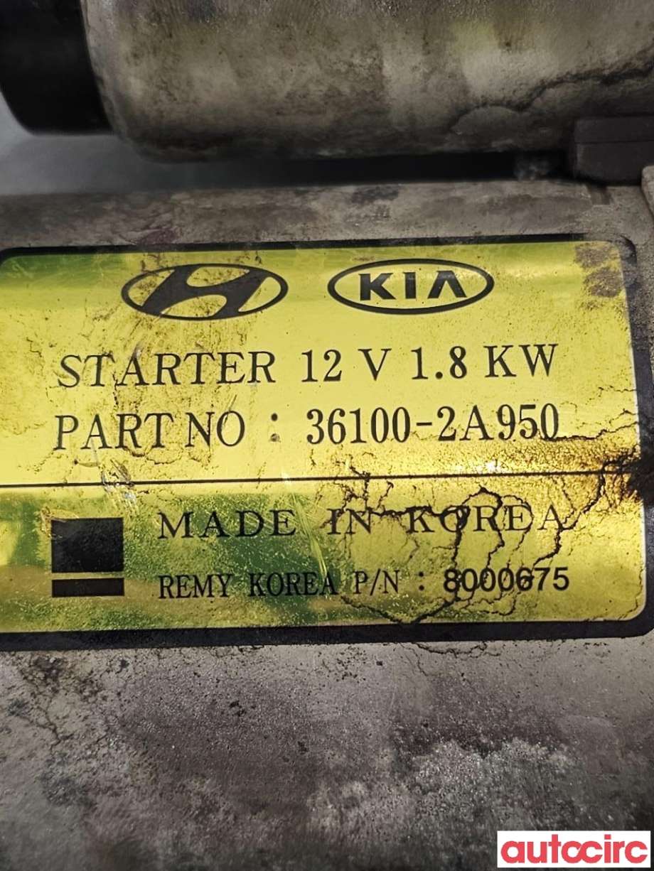 Starter diesel til Kia Optima 2017-2020 (KIA|361002A950|8000675|36100-2A950)