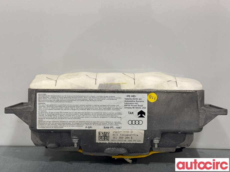 Airbag passasjer til Audi A4 2004-2008 (Type III) (B7) (B7) (AUDI|8E1880204G||8E1880204B)