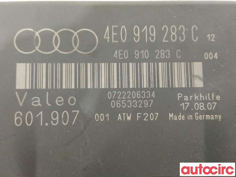 Styreenhet parkering til Audi A8 2003-2010 (Type II)  (AUDI|4E0910283D|4E0919283C)