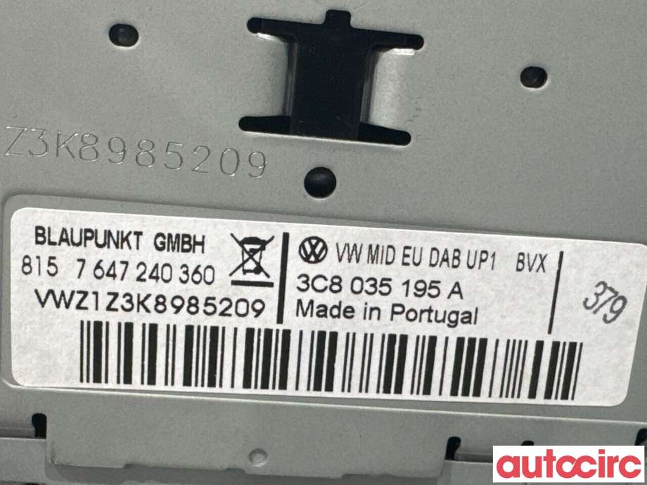Bilstereo til VW Jetta 2011-->>  (VOLKSWAGEN|3C8035195G||3C8035195H)