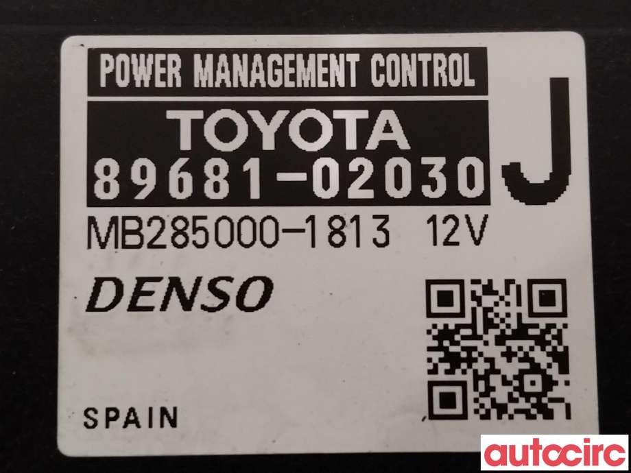 Styreenhet diverse til Toyota Auris 2013-2015 (Type II, Fase 1)  (TOYOTA|8968102030||89681-02030)