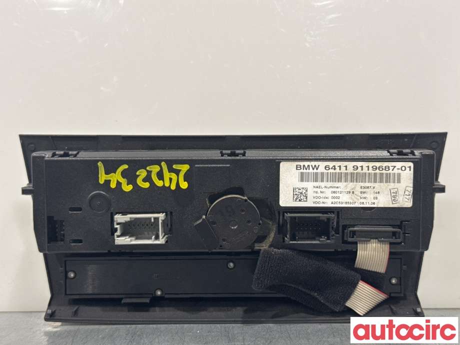 Varmeapparat betjening til BMW 3-Serie 2005-2011 (E90/E91/E92/E93) (E90/E91/E92/E93) (BMW|64119199259||64119119687-01)