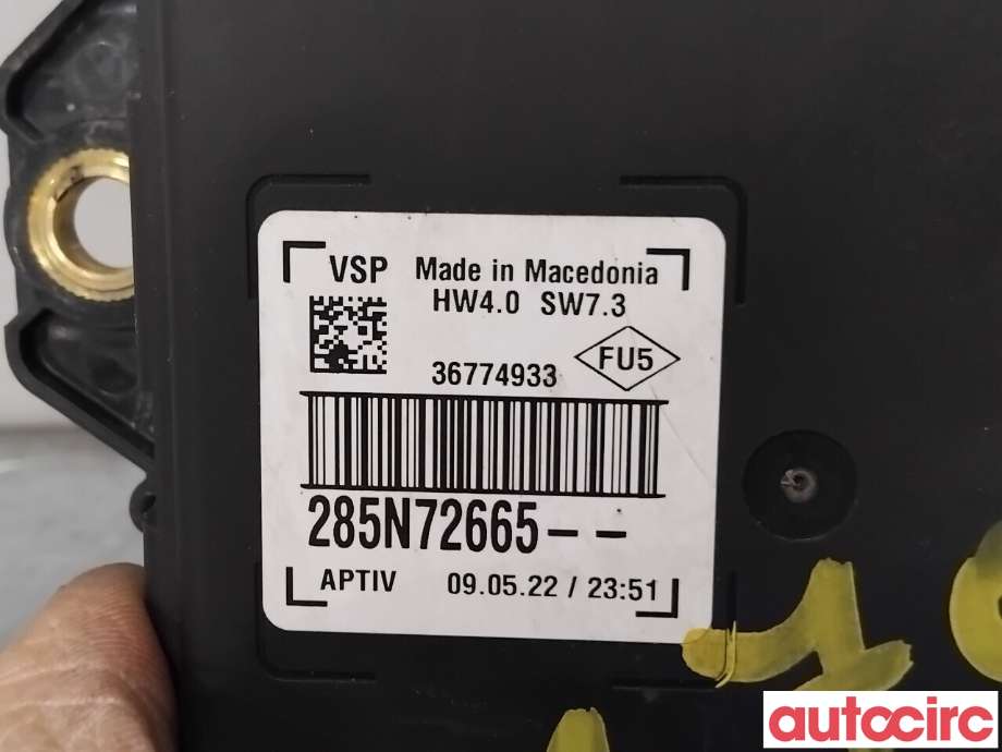 Høyttaler motorlyd, AVAS (Acoustic Vehicle Alerting System) til Renault Megane 2016-->> Type IV  (RENAULT|285N72172R||285N72665)