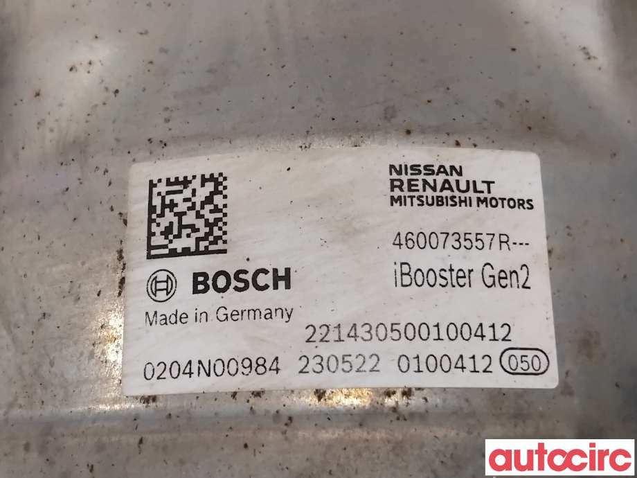 Bremsekraft-forsterker til Renault Megane 2016-->> Type IV (RENAULT|460078309R|0204N00984|460073557R)