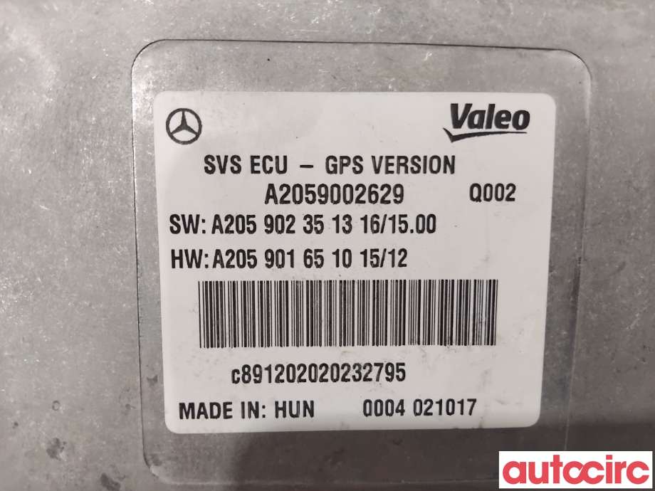 Styreenhet parkering til Mercedes C-Klasse 2018-2021 (Fase 2) (W205) (W205) (MERCEDES|A2059002629|)